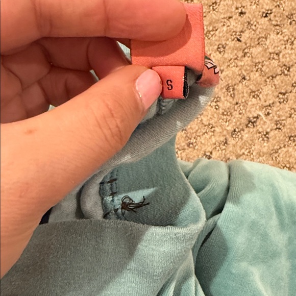 Flowers by Zoe Teal Pants with Stitch Detail - Picture 3 of 3